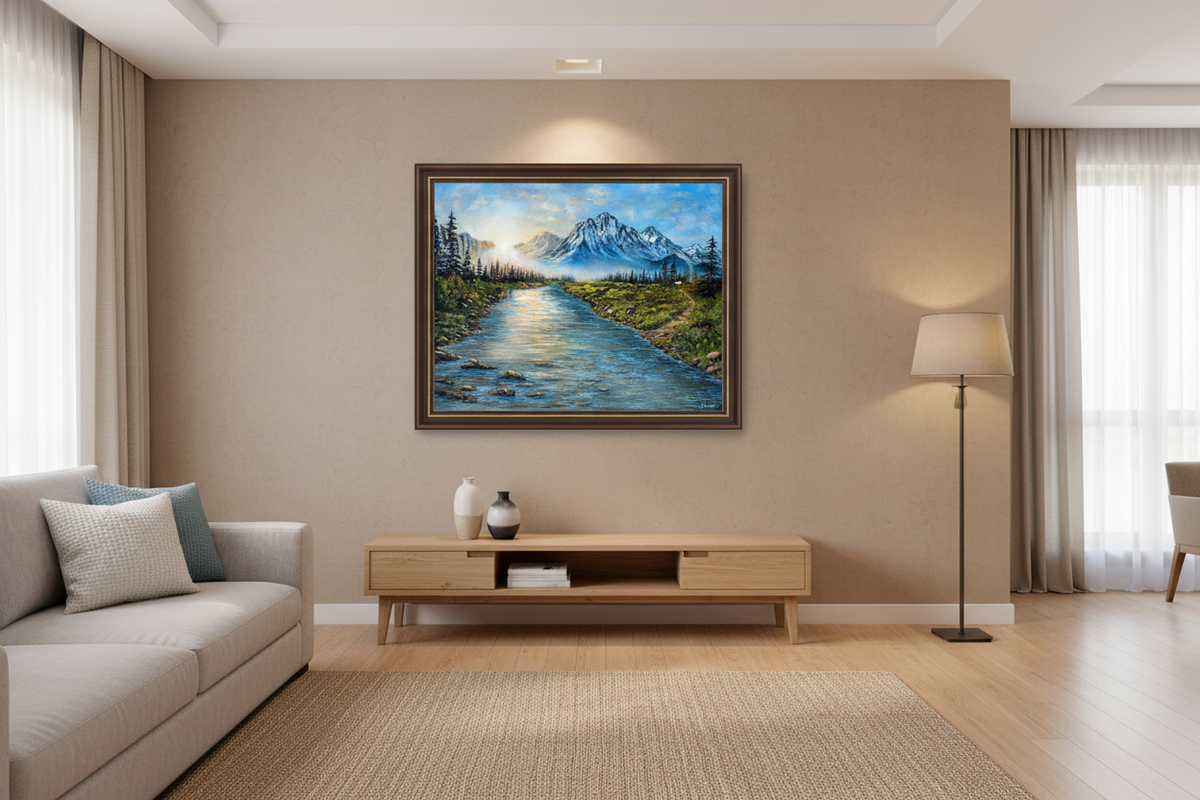 Calm Reflection room mockup